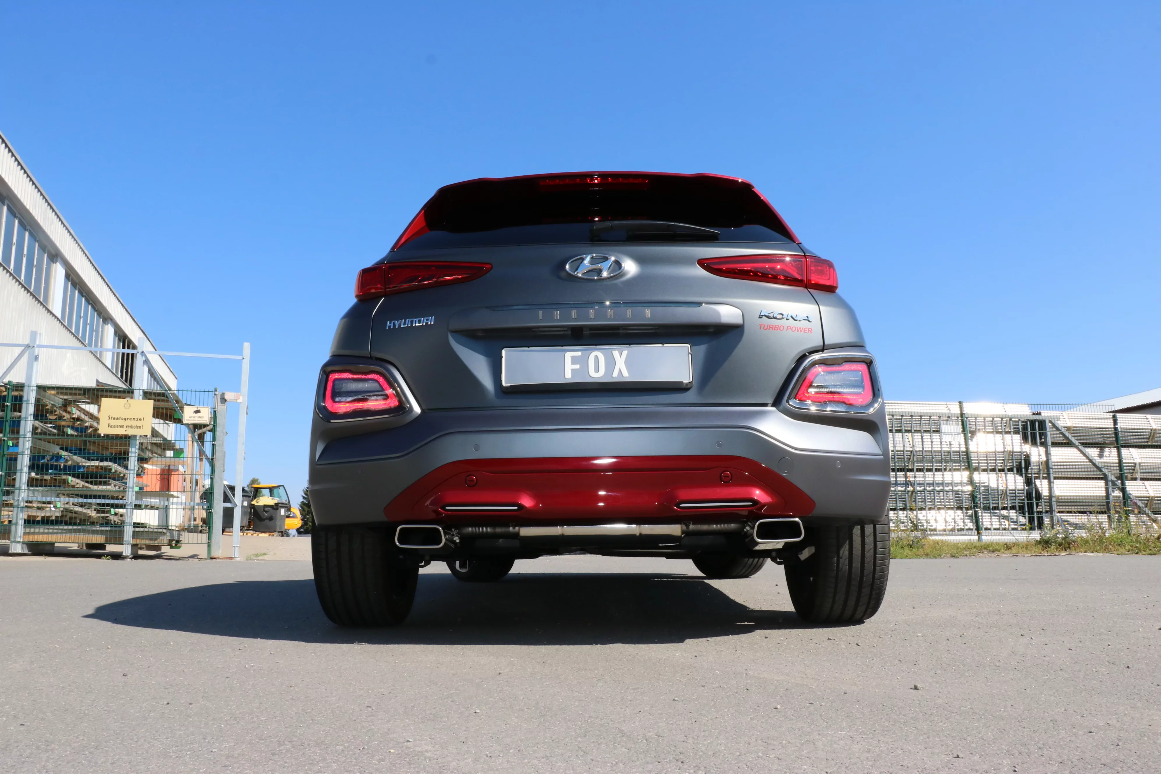 Hyundai Kona 2WD Ironman  Endschalldämpfer Ausgang rechts/links - 145x65 Typ 59 rechts/links