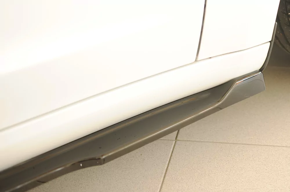 Rieger Seitenschweller rechts ansatz glanz schwarz für Tesla Model 3  (003)  10.23- (ab Facelift)