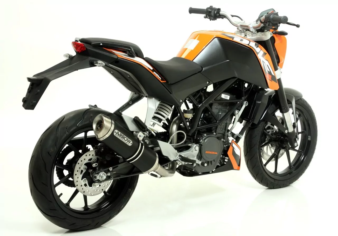 Arrow Thunder Aluminium Schwarz KTM Duke 125 11-16/Duke 200 11-14