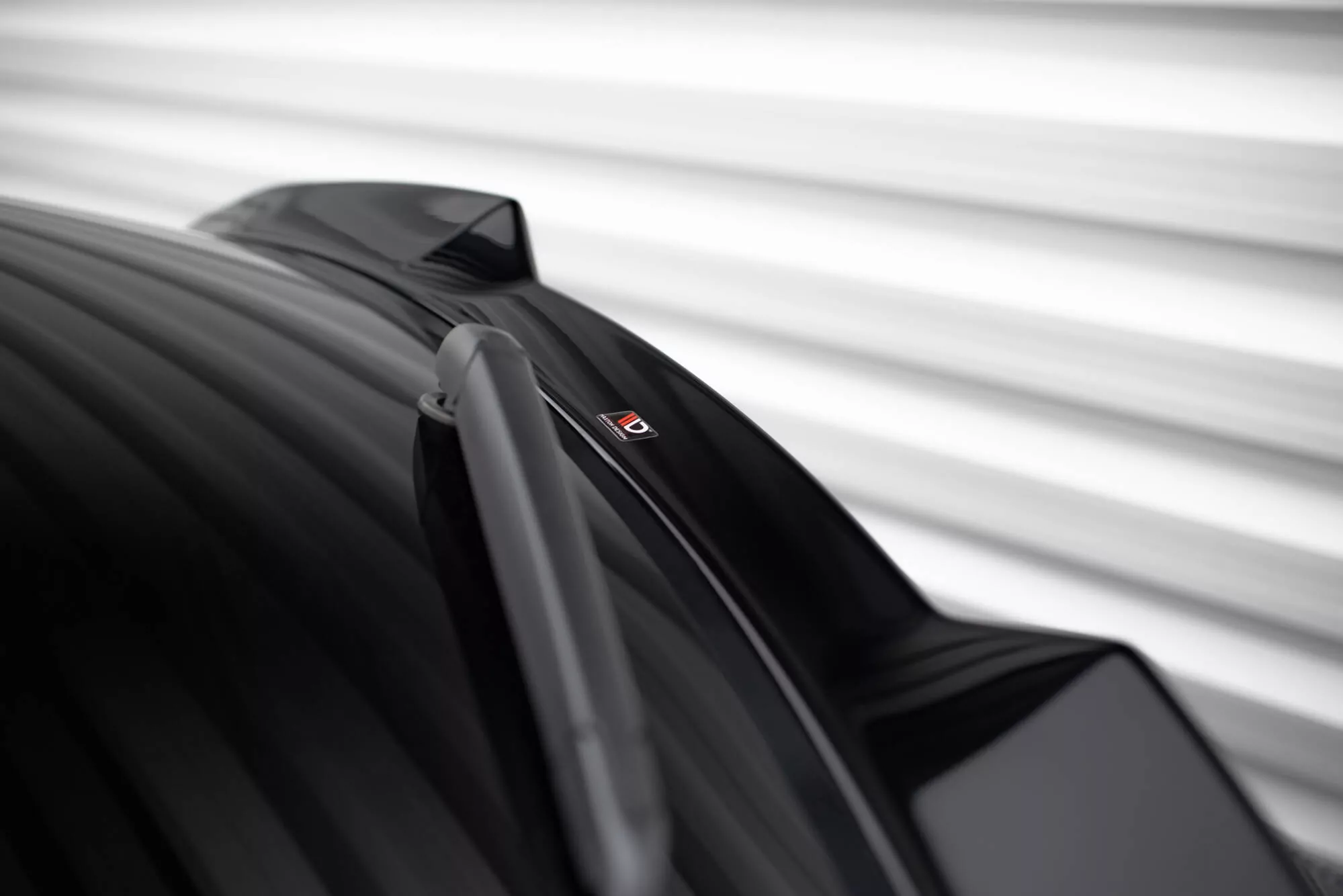 Niedriger Spoiler CAP Für 3D Alfa Romeo Stelvio Quadrifoglio Mk1 Schwarz Hochglanz