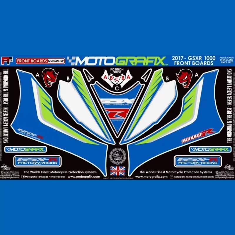 Motografix Steinschlagschutz vorn Suzuki GSX-R 1000 2017- NS024MGP