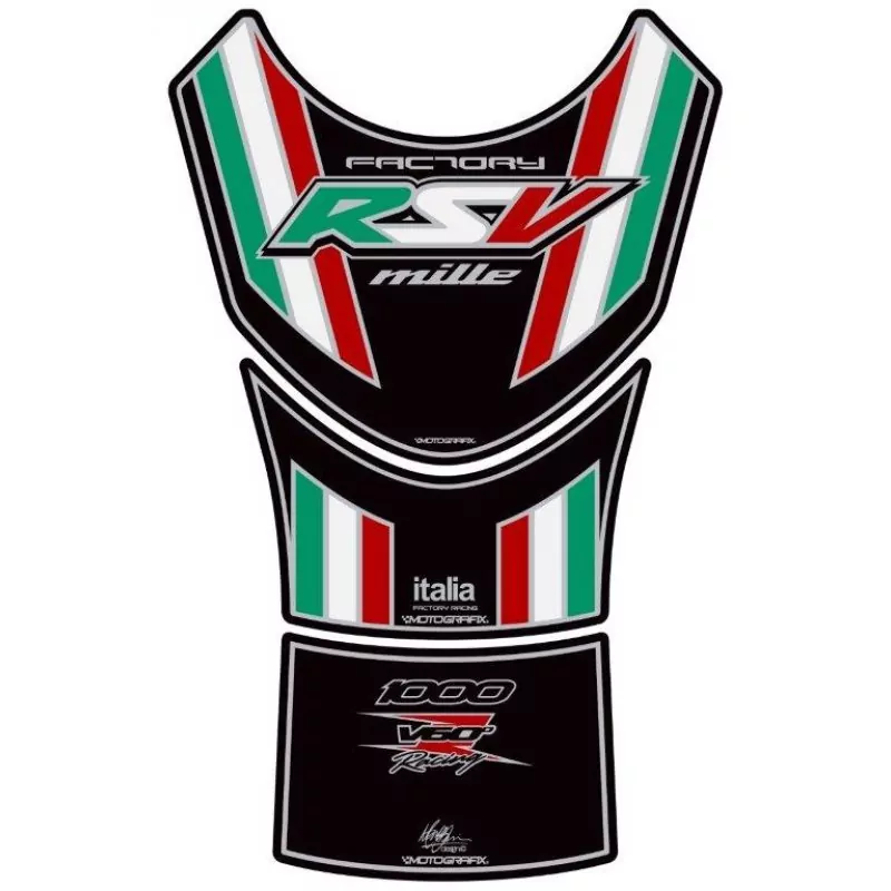 Aprilia RSV MILLE 1000 V60° Motorcycle Tank Pad Motografix 3D Gel Protector TA023KST