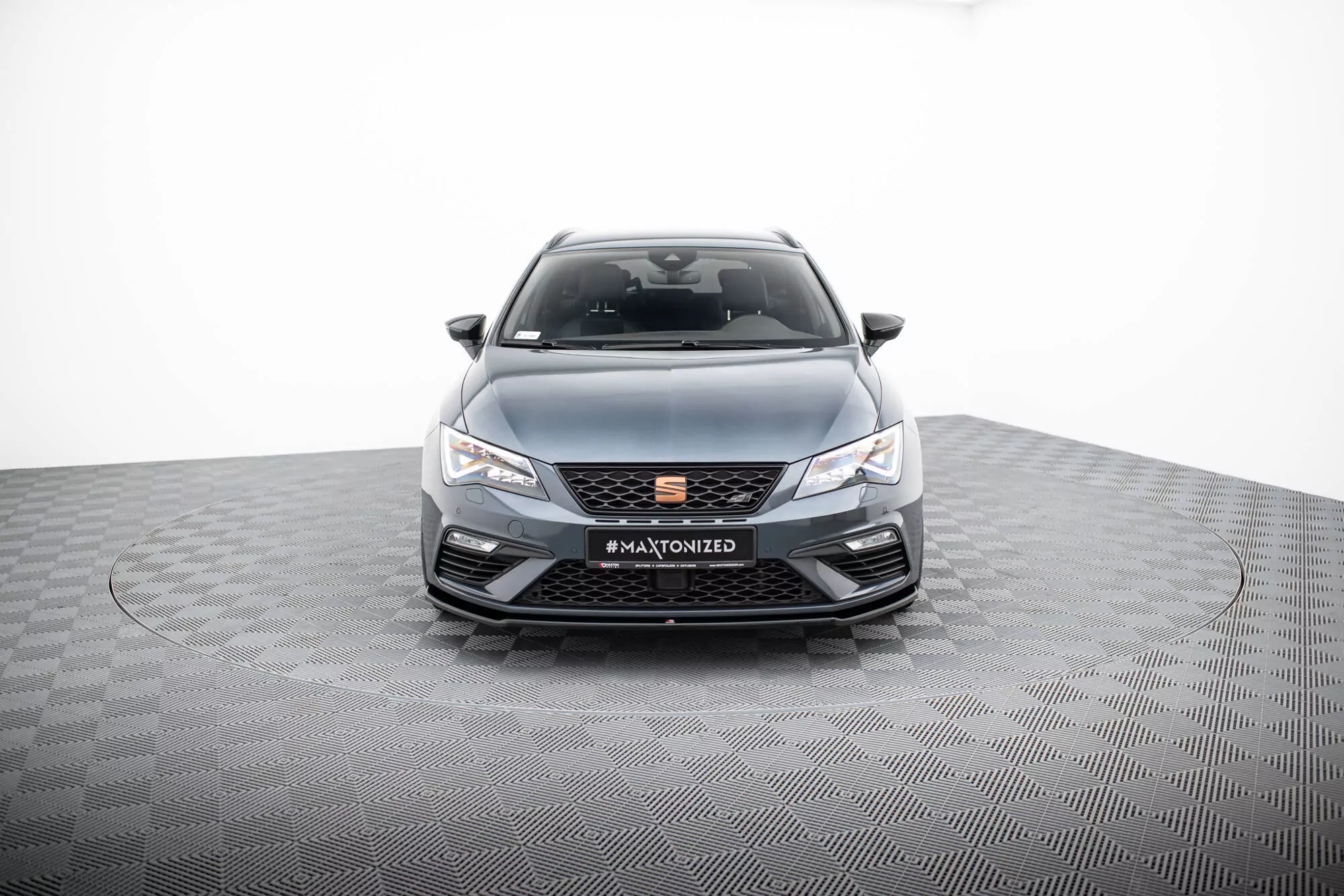 Front Ansatz Passend Für V.2 Passend Für Seat Leon Mk3 Cupra/ FR FL Schwarz Hochglanz Schwarz Hochglanz