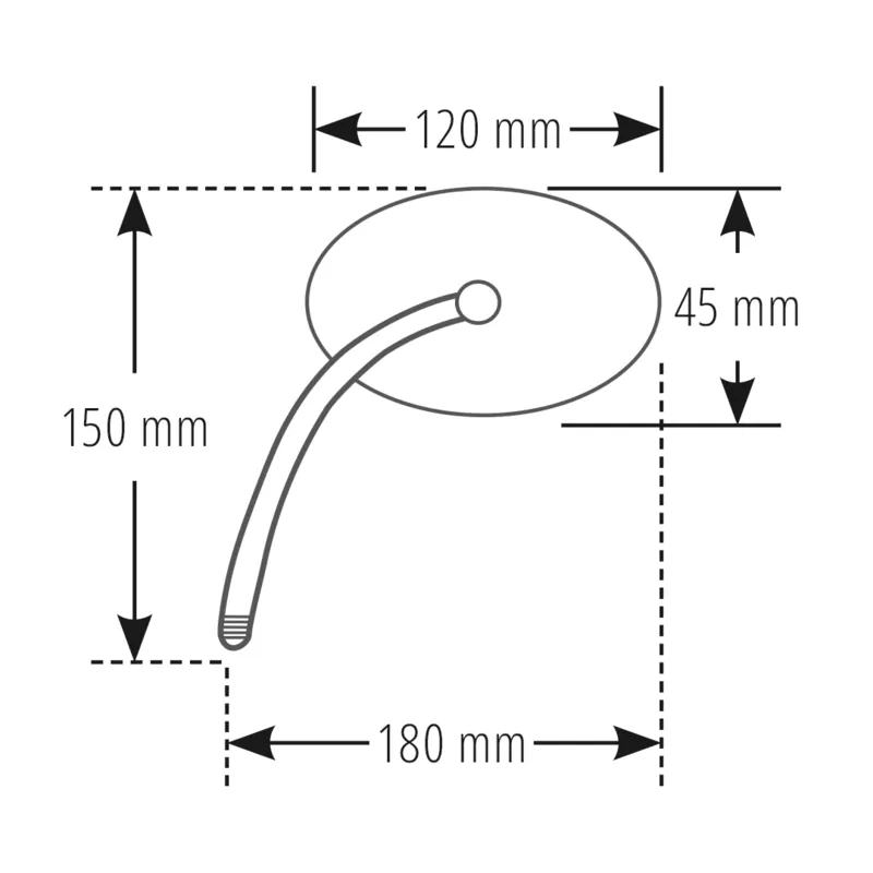 SHIN YO Spiegel, rechteckig, Aluminium