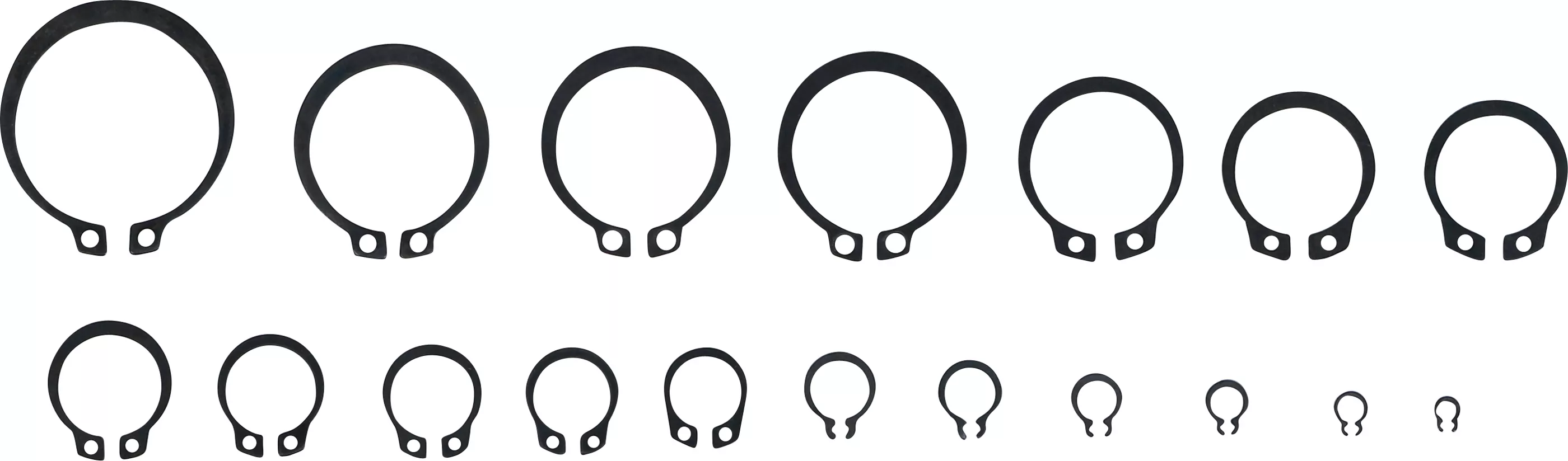 Außen-Seegerring-Sortiment (Sprengringe) | Ø 3 - 32 mm | 300-tlg.