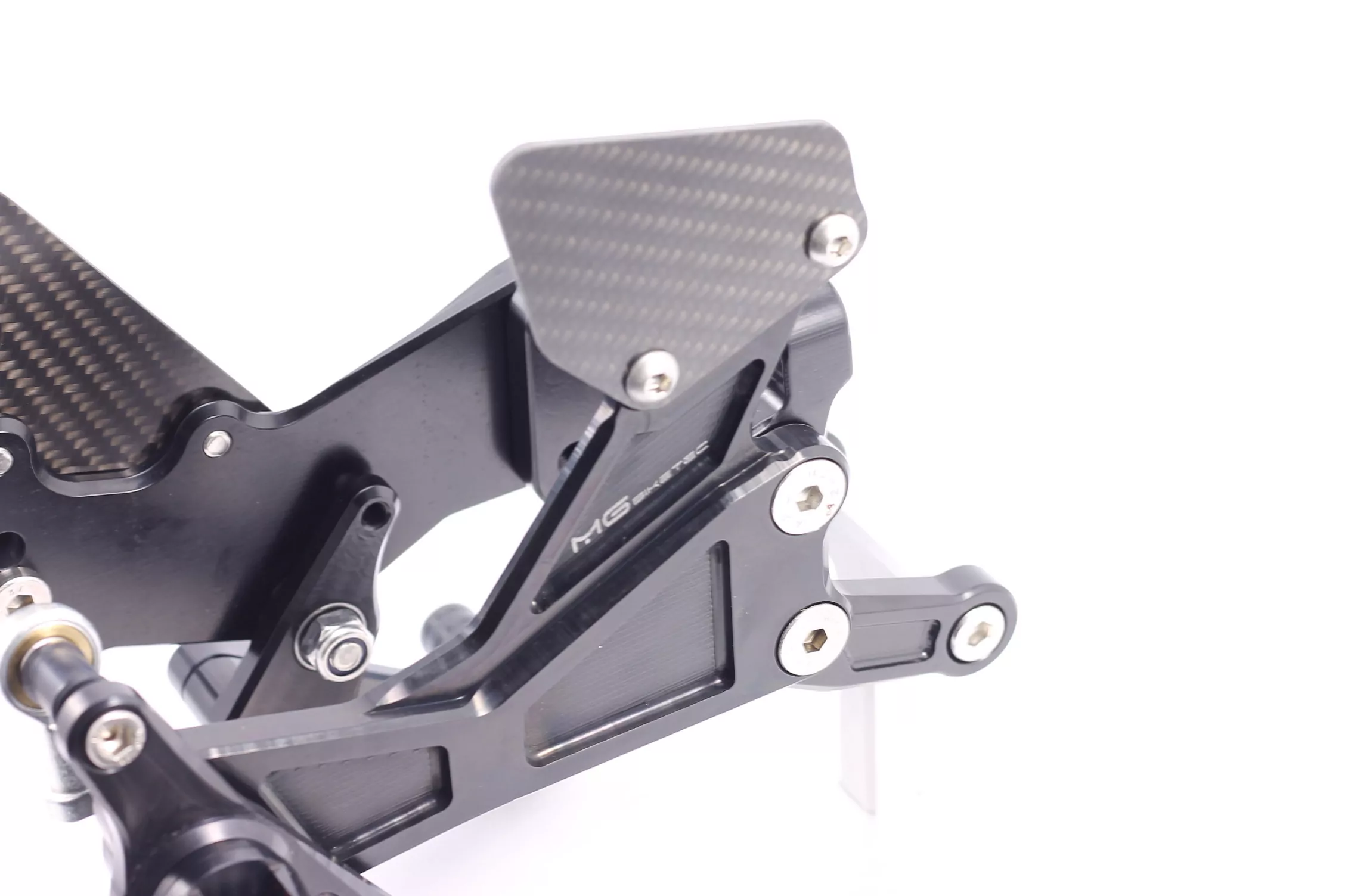 MG Biketec Sportfussrastenanlage / Rastenanlage / Fußrastenanlage mit ABE, gültig in D - A - CH für Ducati Panigale V4 ab 2021