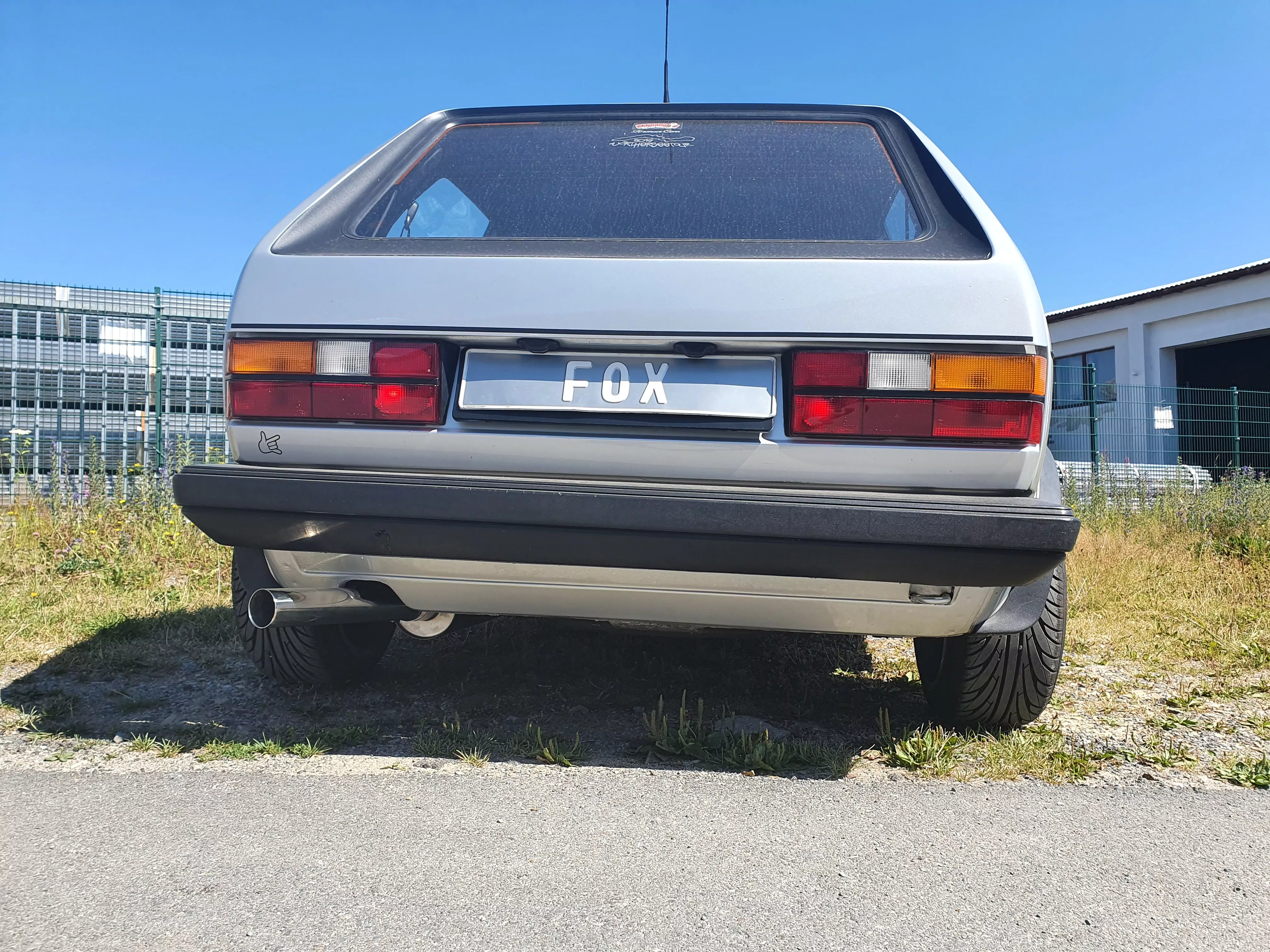 VW Golf I GTI  Endschalldämpfer Ø63,5mm - 1x63,5 Typ 10 nach links führend