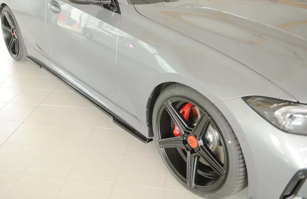 Rieger Seitenschweller rechts ansatz glanz schwarz für BMW 3er G21  (G3K) Touring 07.22- (ab Facelift) LCI