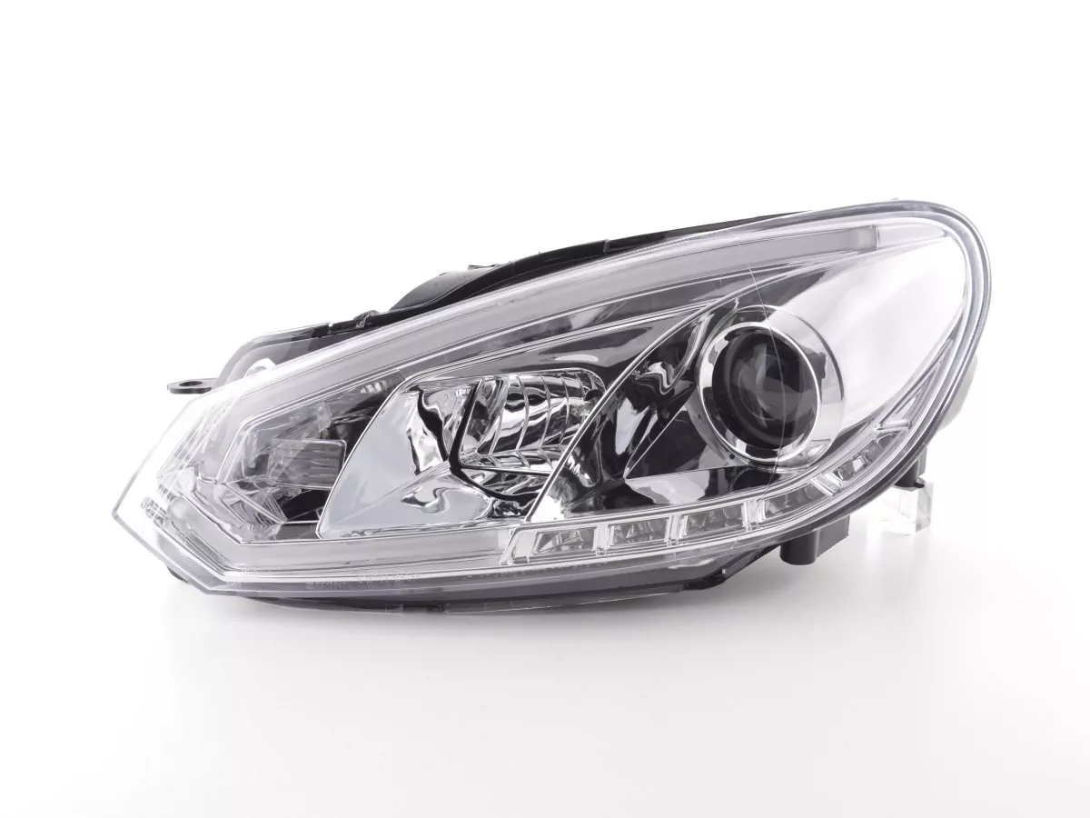 Scheinwerfer Set Daylight LED Tagfahrlicht VW Golf 6 Bj. 08-12 chrom