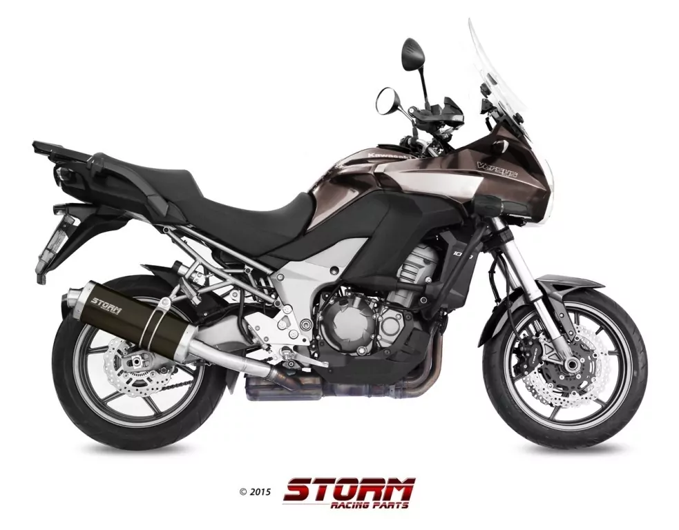 Storm By MIVV OVAL Schwarz Kawaski Versys 1000 Bj. ´12/14