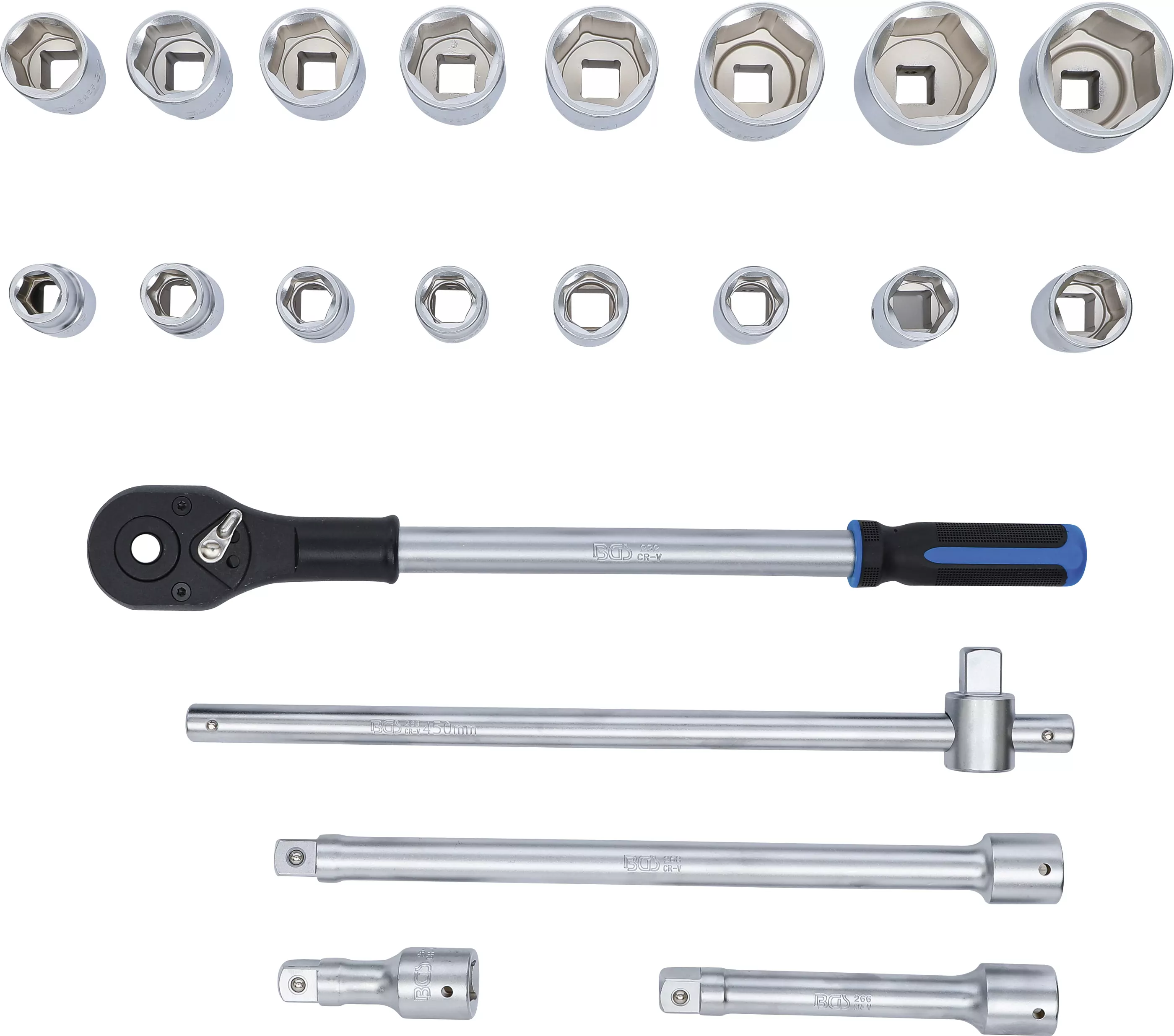 Steckschlüssel-Satz | Antrieb 20 mm (3/4") | 21-tlg.