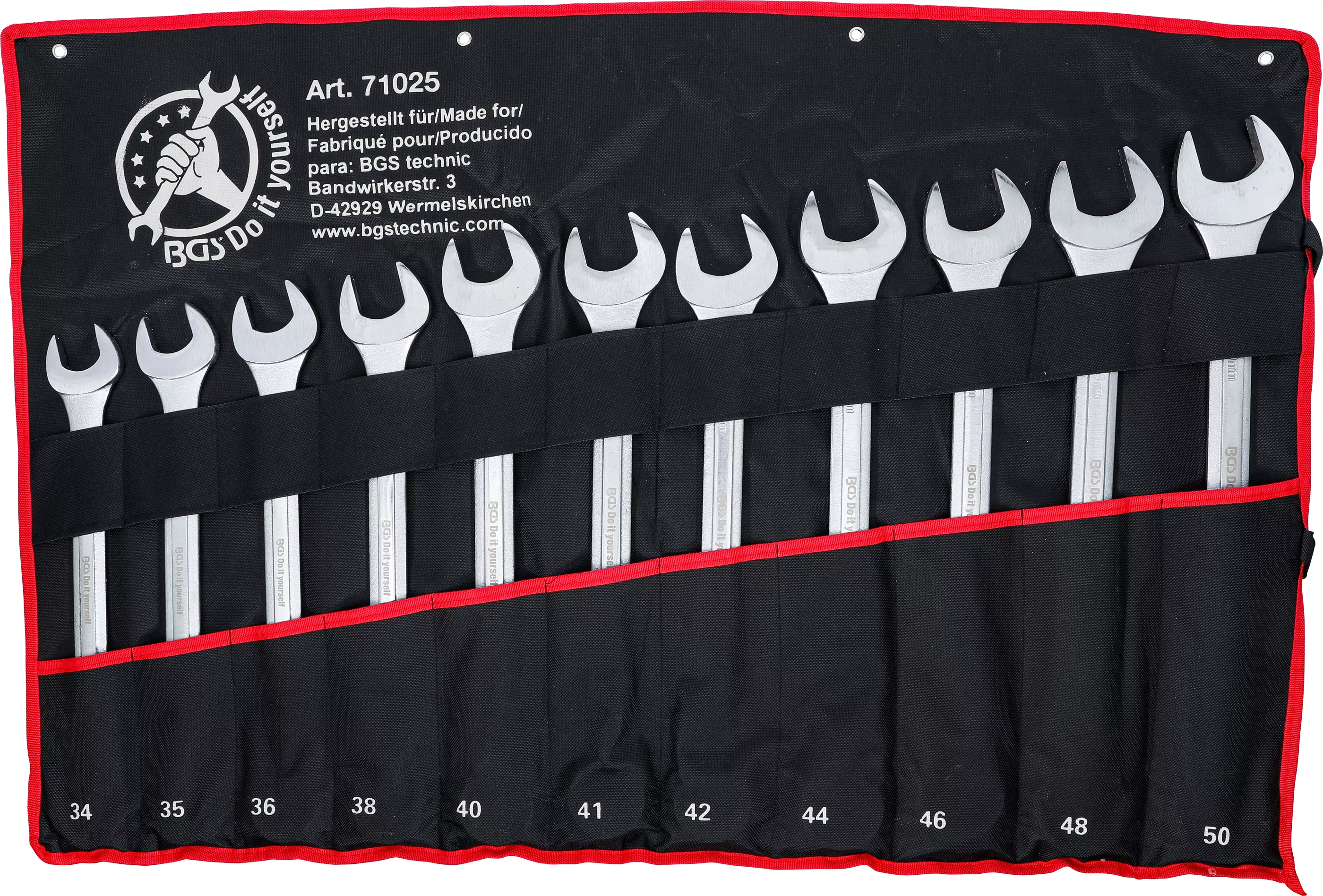Maul-Ringschlüssel-Satz | XXL | SW 34 - 50 mm | 11-tlg.