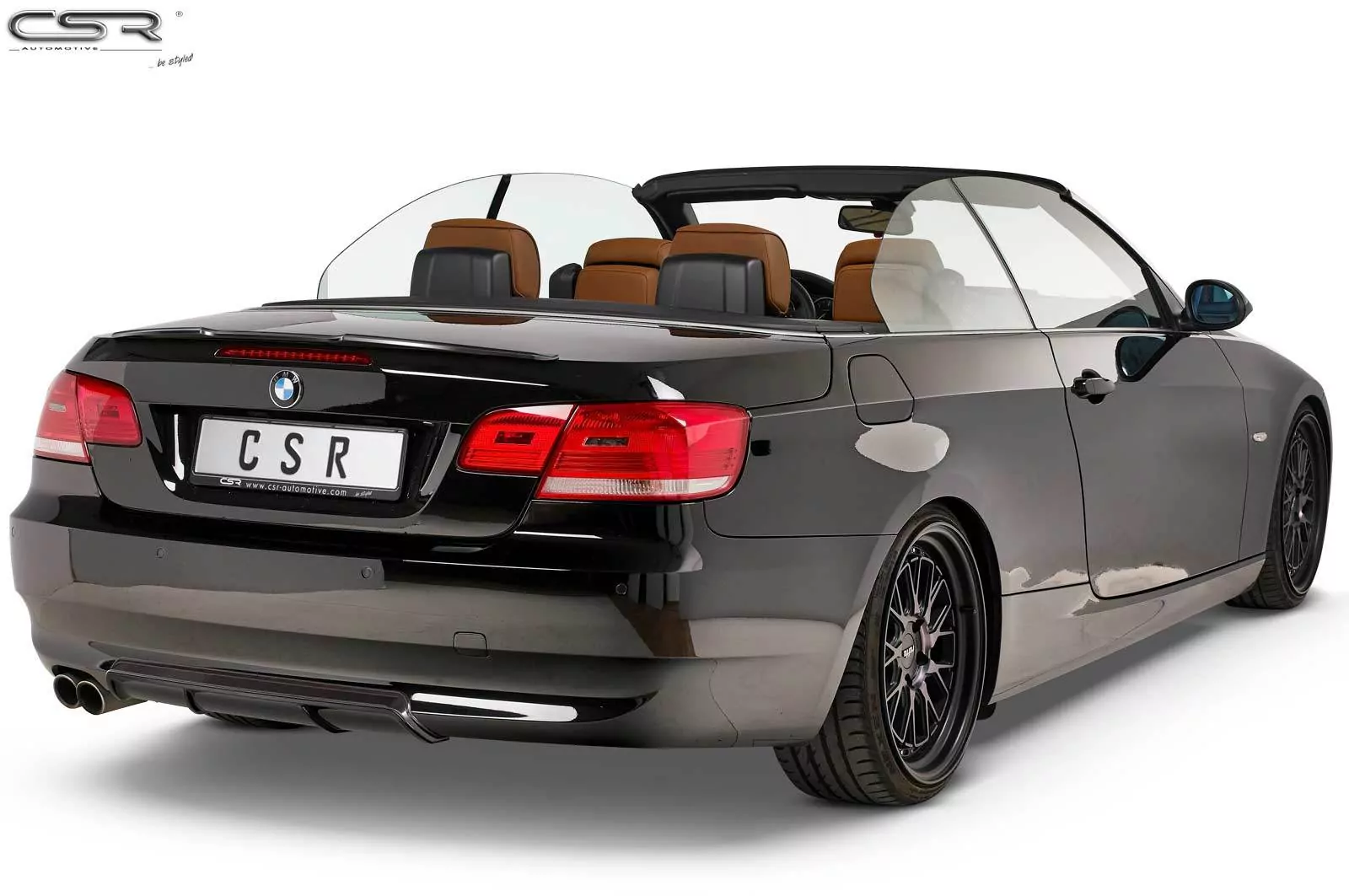 Heckflügel mit ABE für BMW 3er E92 / E93 HF726-M Carbon Look (matt)