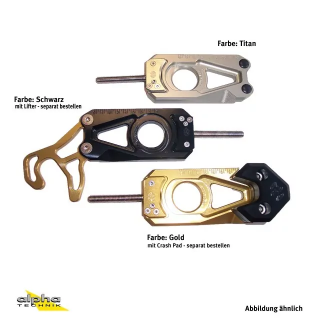 GILLES Kettenspanner für BMW S1000RR schwarz