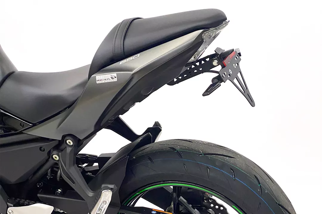 alpha Technik Kennzeichenhalter für Kawasaki Z650 und Ninja 650 ab Modelljahr 2017-