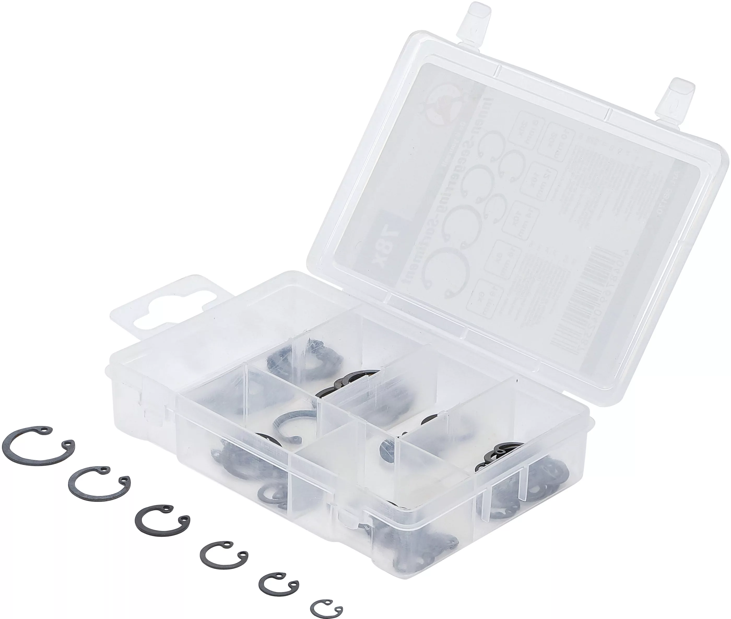 Innen-Seegerring-Sortiment (Sprengringe) | Ø 8 - 19 mm | 78-tlg.