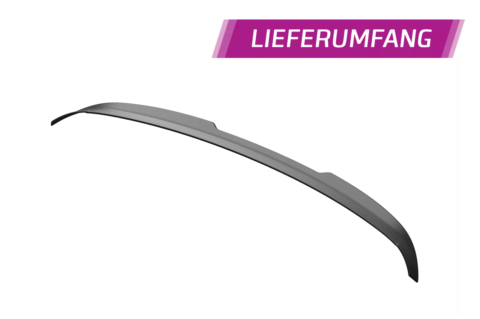 Heckflügel mit ABE für VW Golf 6 HF587 Strukturiert (schwarz matt)