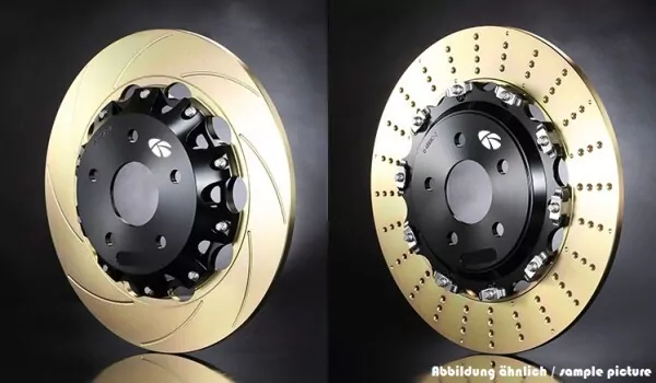 K-Sport Audi S5 (8T) (EPB) Bj. 07~16, Umrüstkit für große Bremsscheiben hinten von 328x22mm auf 350mm, belüfted, schwimmend gelagert, gelocht