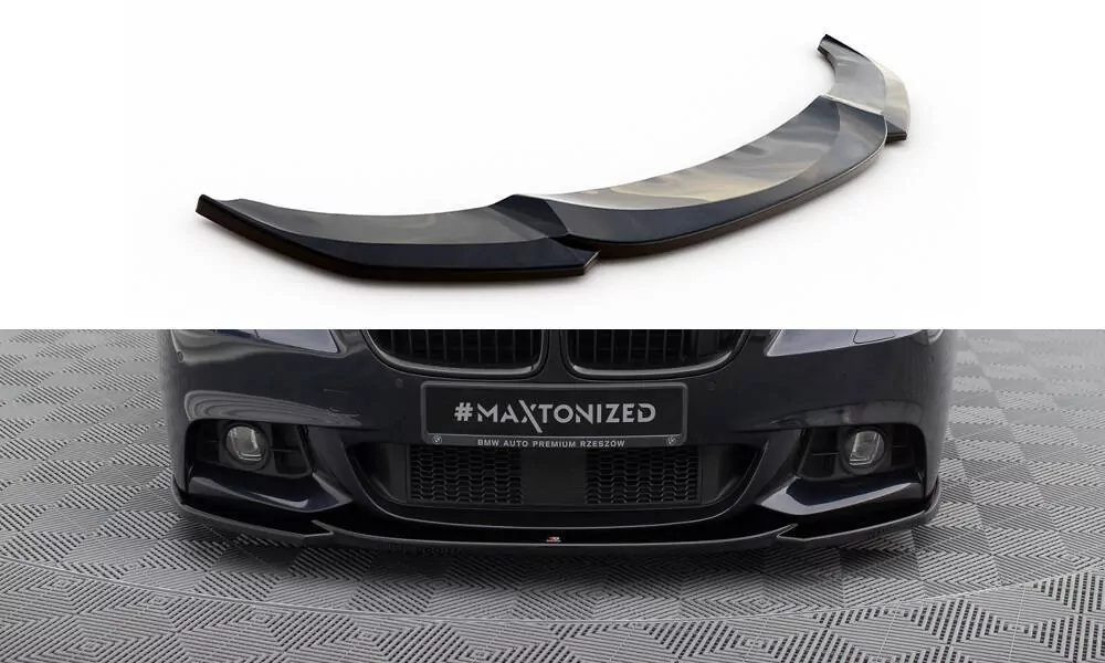 Front Ansatz V.4 Passend Für BMW 5er F10/F11 M-Paket Schwarz Hochglanz