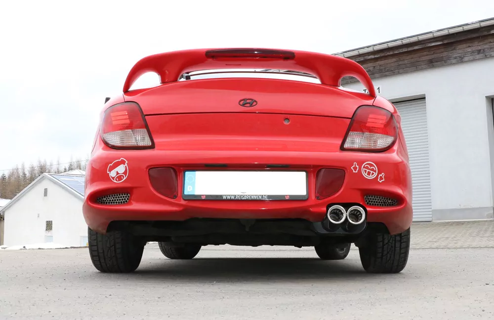 Hyundai Coupe Typ RD  Endschalldämpfer - 2x76 Typ 13