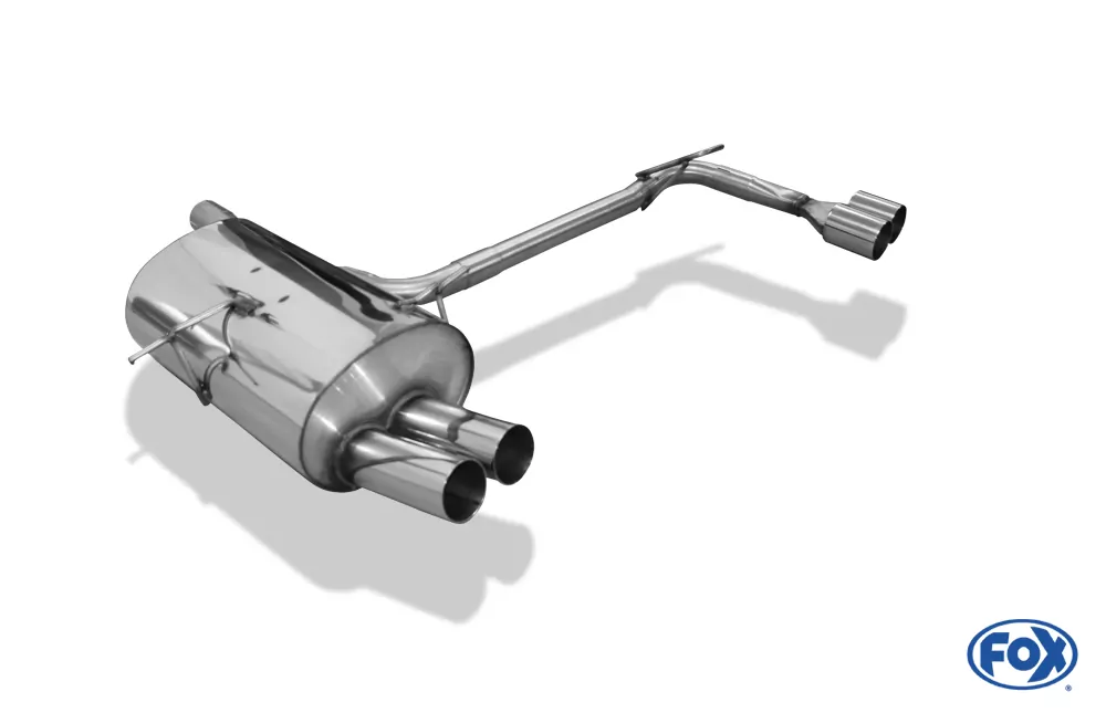BMW E46 320/ 323/ 328  Endschalldämpfer Ausgang rechts/links einflutig auf original MSD - 2x76 Typ 10 rechts/links