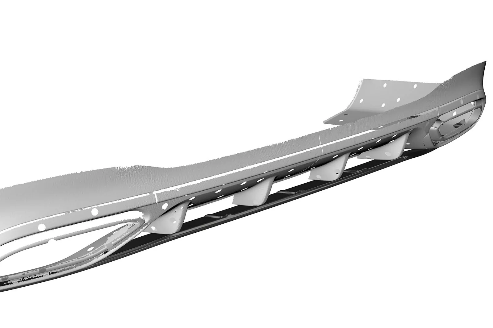 Heckansatz für Mercedes Benz CLA X118 AMG-Line HA265-M Carbon Look (matt)