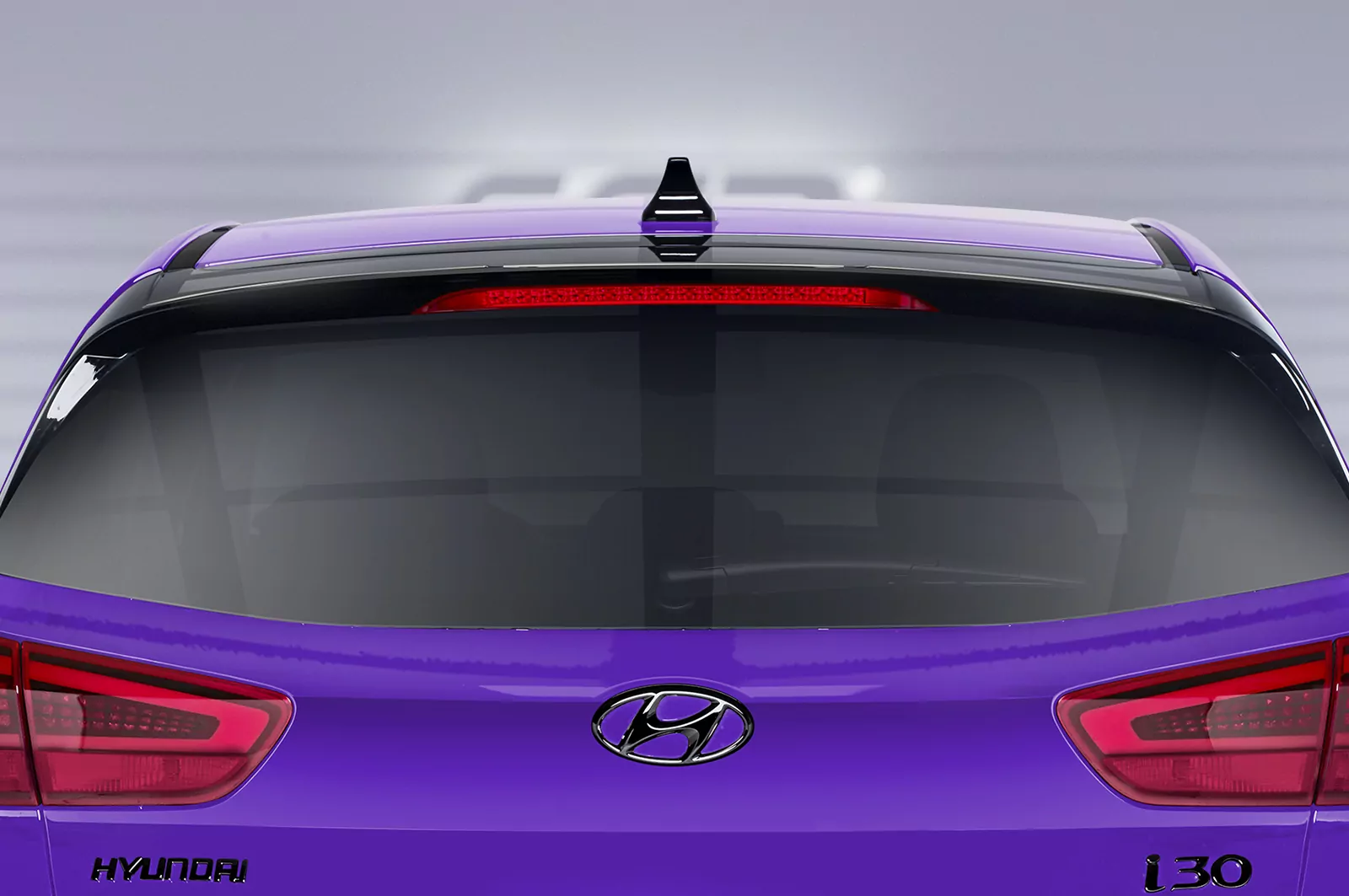 Heckflügel mit ABE für Hyundai I30 PD HF656 Strukturiert (schwarz matt)