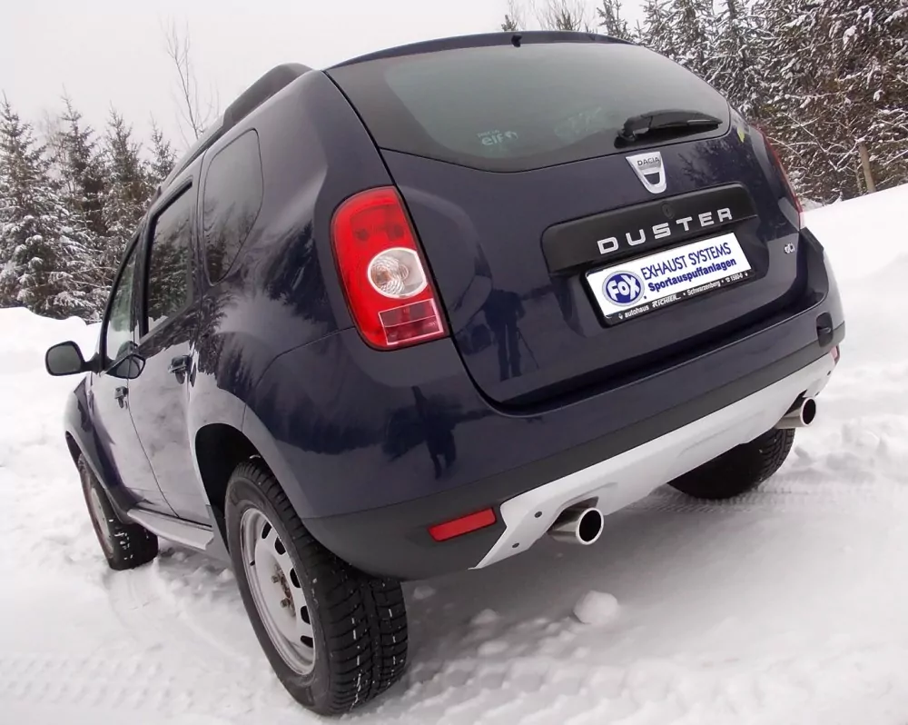 Dacia Duster 4x4  Endschalldämpfer quer Ausgang rechts/links - 1x80 Typ 16 rechts/links