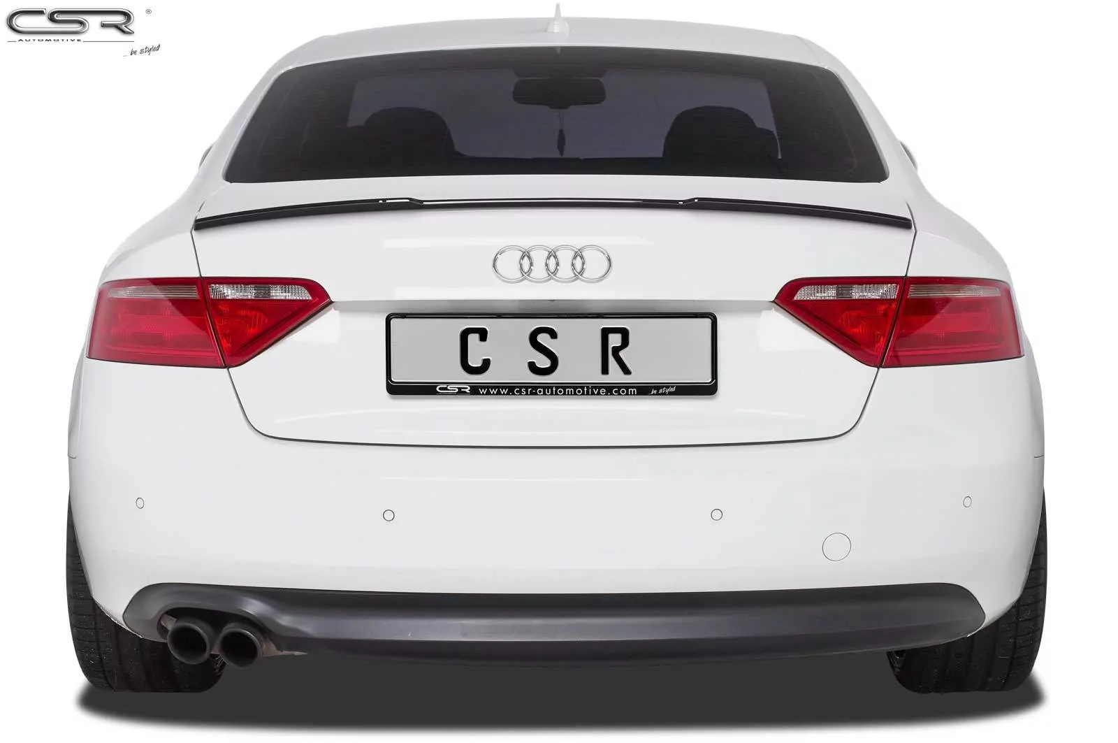 Heckflügel mit ABE für Audi A5 8T Coupé HF592-M Carbon Look (matt)