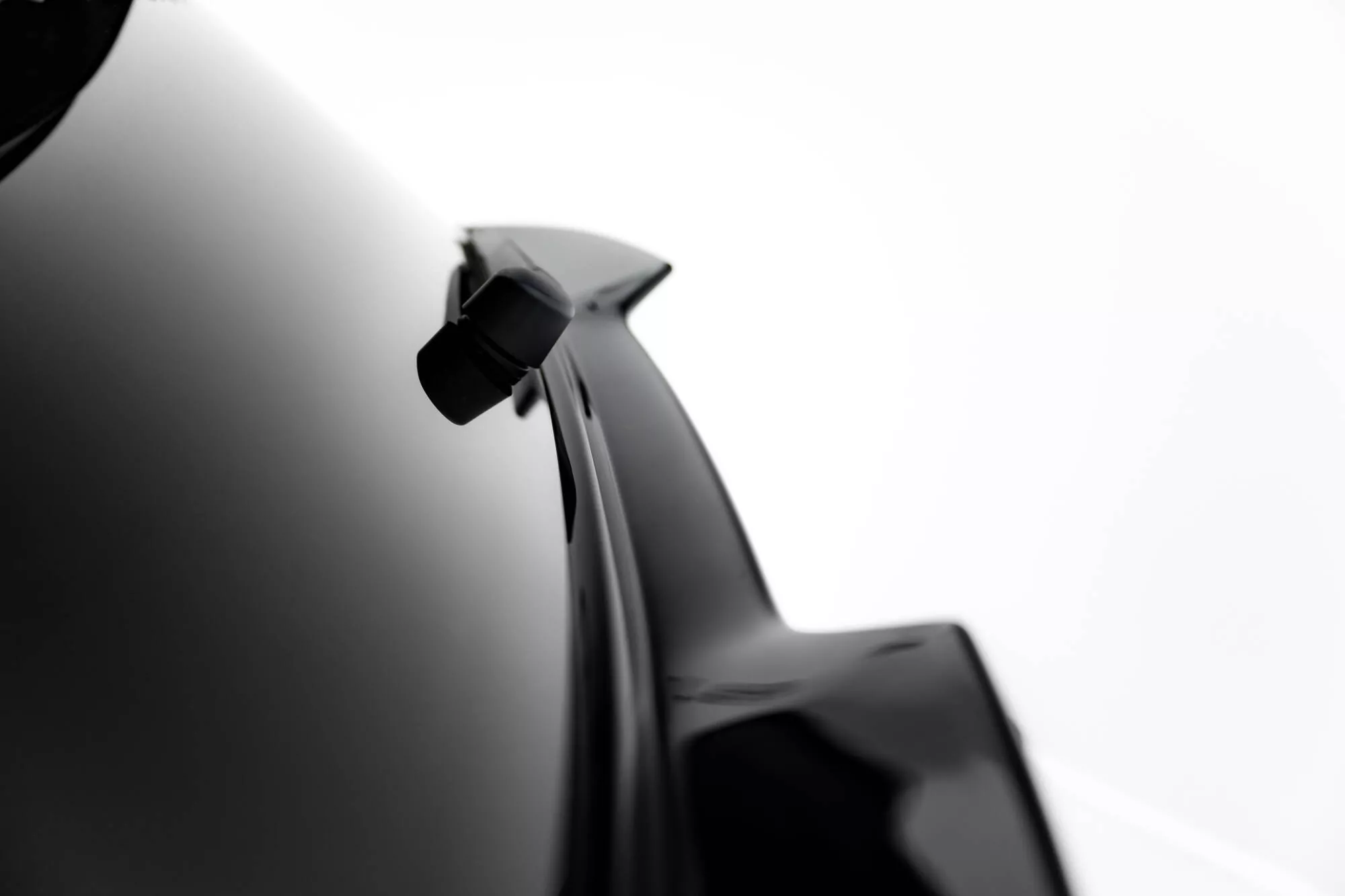 Niedriger Spoiler CAP Für 3D Volkswagen Golf GTI / GTI Clubsport / R / R-Line / GTE / GTD Mk8 / Mk8 Facelift Schwarz Hochglanz