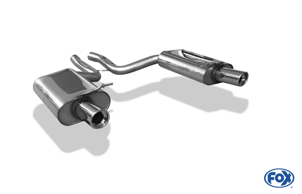 Audi A4 Typ B7 quattro  Endschalldämpfer rechts/links Ø63,5mm - 1x90 Typ 17 rechts/links