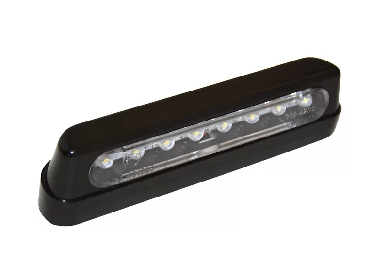 SHIN YO LED Kennzeichenbeleuchtung, ABS schwarz, lang E-geprüft