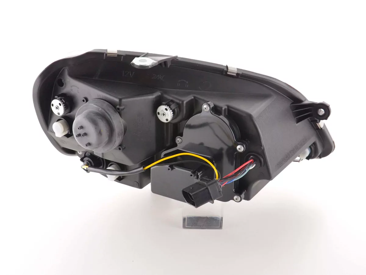 Scheinwerfer Set Daylight LED TFL-Optik VW Polo Typ 9N3  05-09 chrom