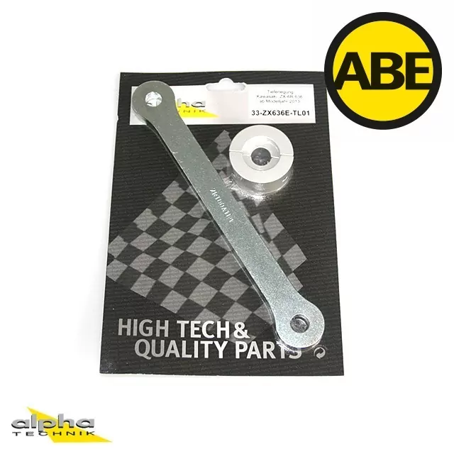 alpha Technik Tieferlegungssatz 30mm für Kawasaki ZX6R 636 Typ ZX636E Modelljahr 2013-