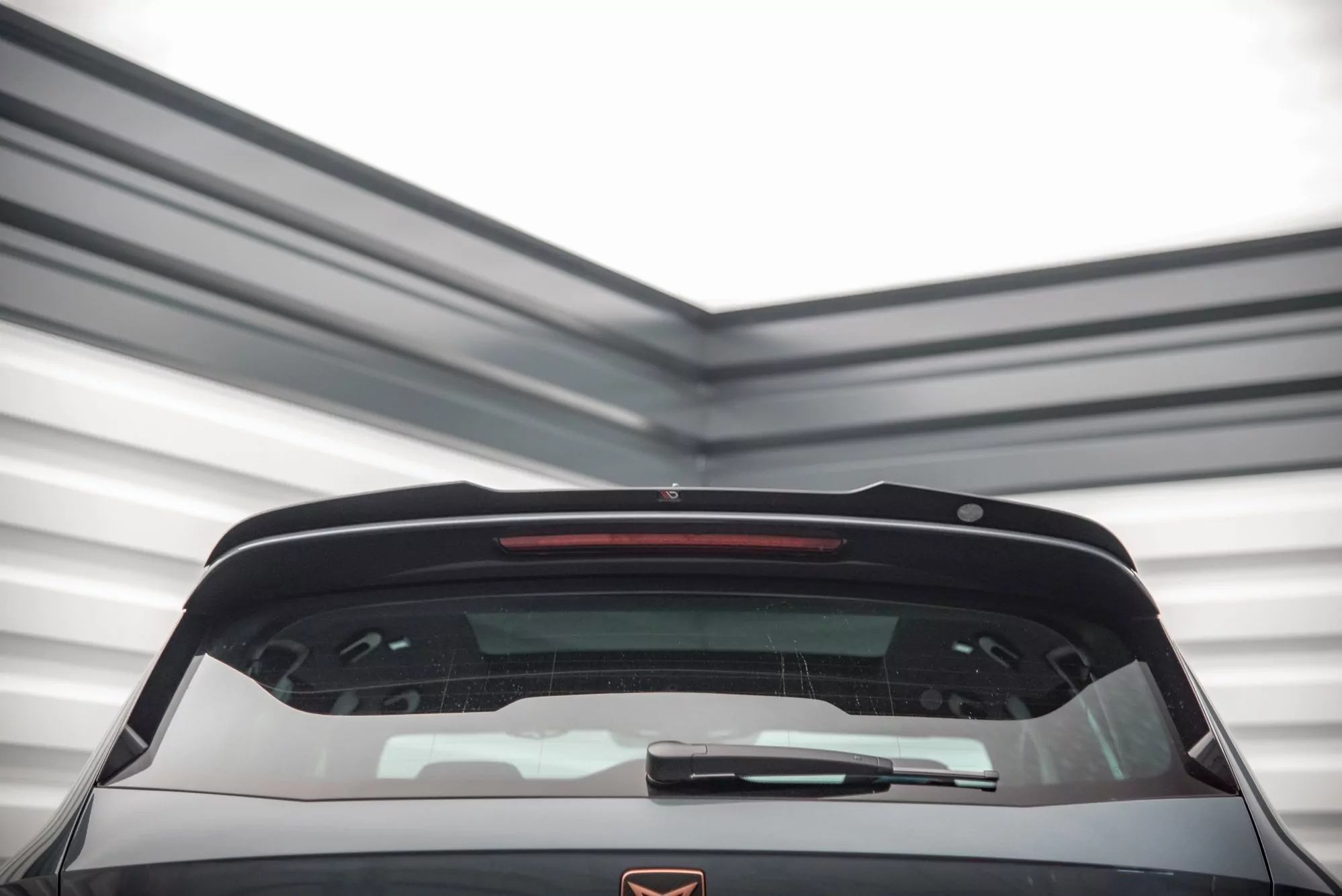 Spoiler CAP Für Cupra Ateca Mk1 / Mk1 Facelift Schwarz Hochglanz
