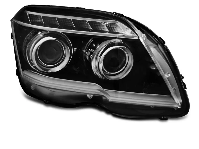 HEADLIGHTS TUBE LIGHT BLACK fits MERCEDES GLK X204 06.08-08.12