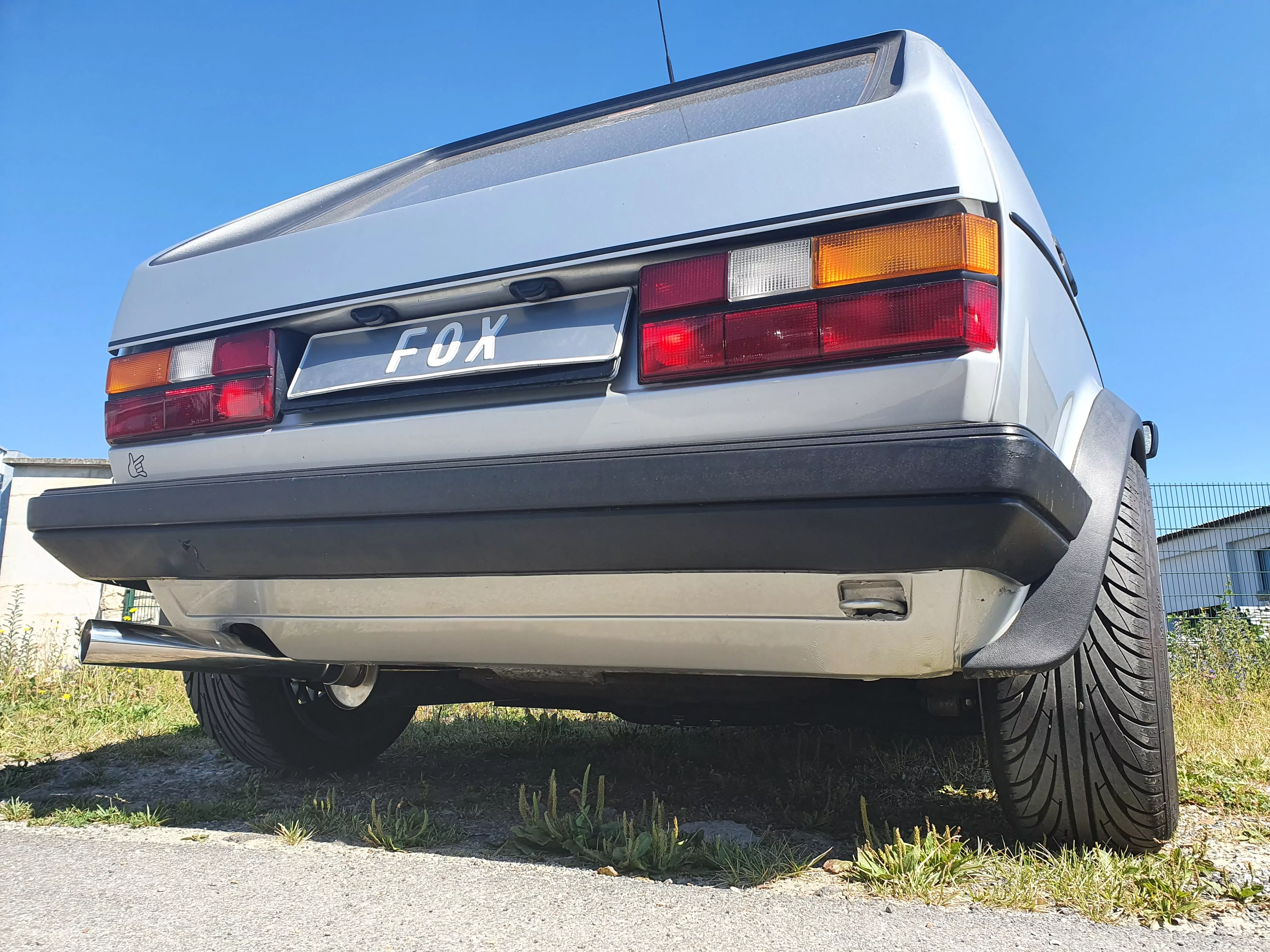 VW Golf I GTI  Endschalldämpfer Ø63,5mm - 1x63,5 Typ 10 nach links führend