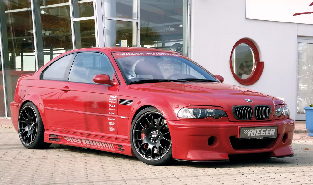 Rieger Spoilerschwert CS-Look für BMW 3er E46 M3 | Coupé 06.00- für Spoilerstoßstange 50238 / 50144 / 50244