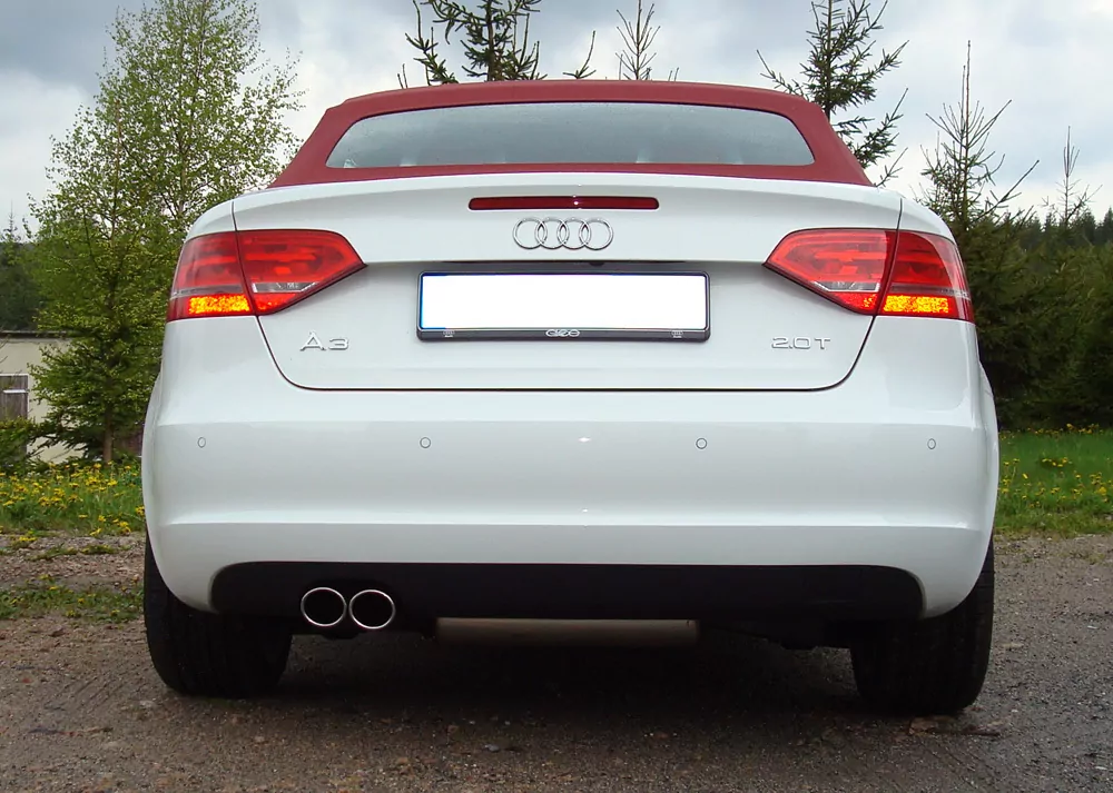 Audi A3 - 8P (Cabrio)  Endschalldämpfer Ø70mm einseitig - 2x76 Typ 17