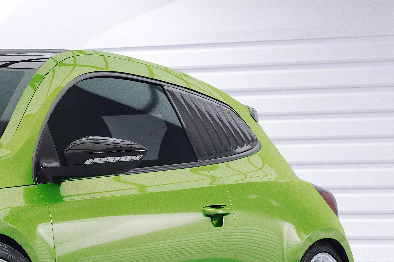 Seitenscheibenblenden für VW Scirocco 3 (Typ 13) SSB011 Carbon Look Hochglanz