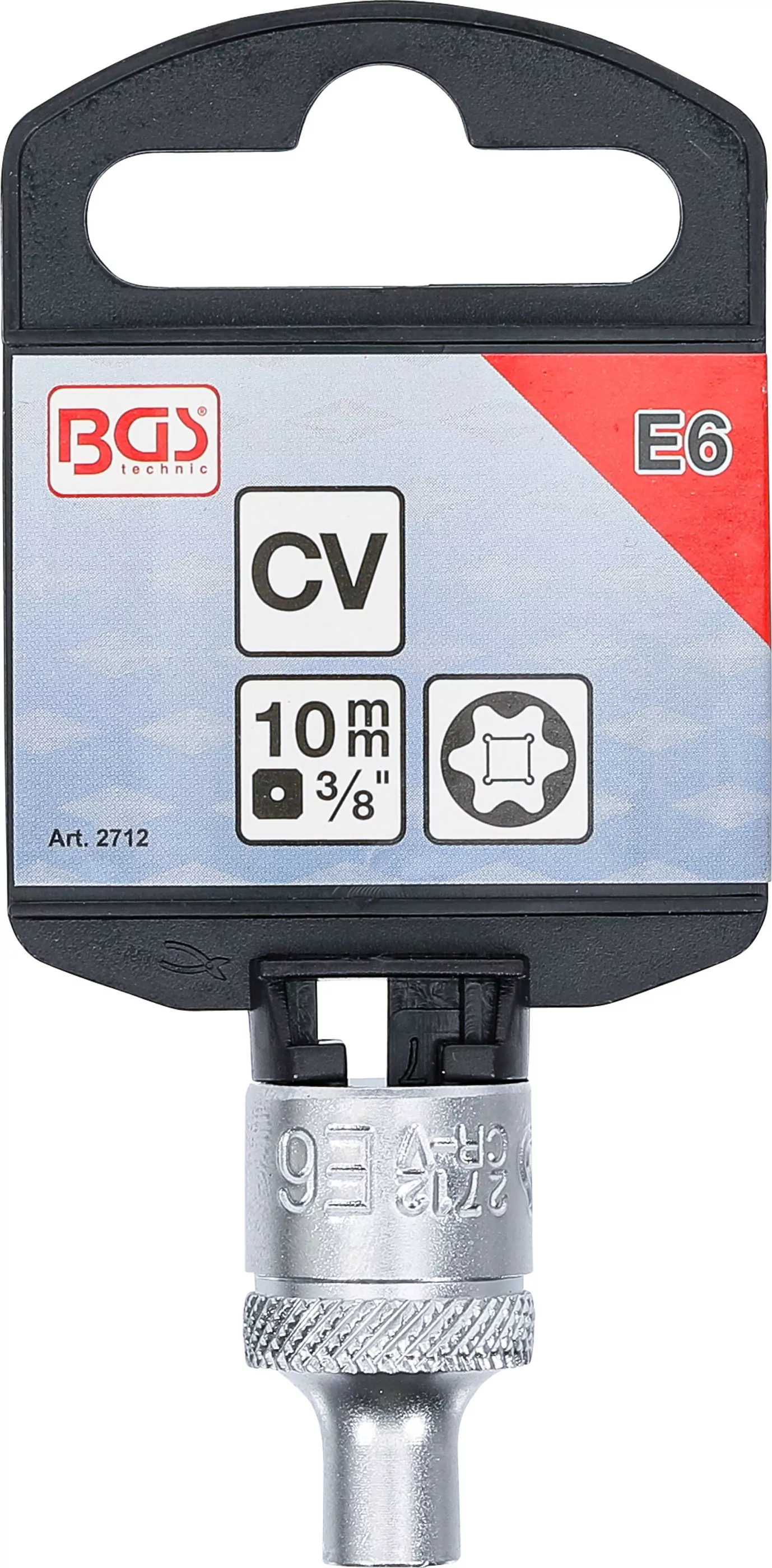 Steckschlüssel-Einsatz E-Profil | Antrieb Innenvierkant 10 mm (3/8") | SW E6