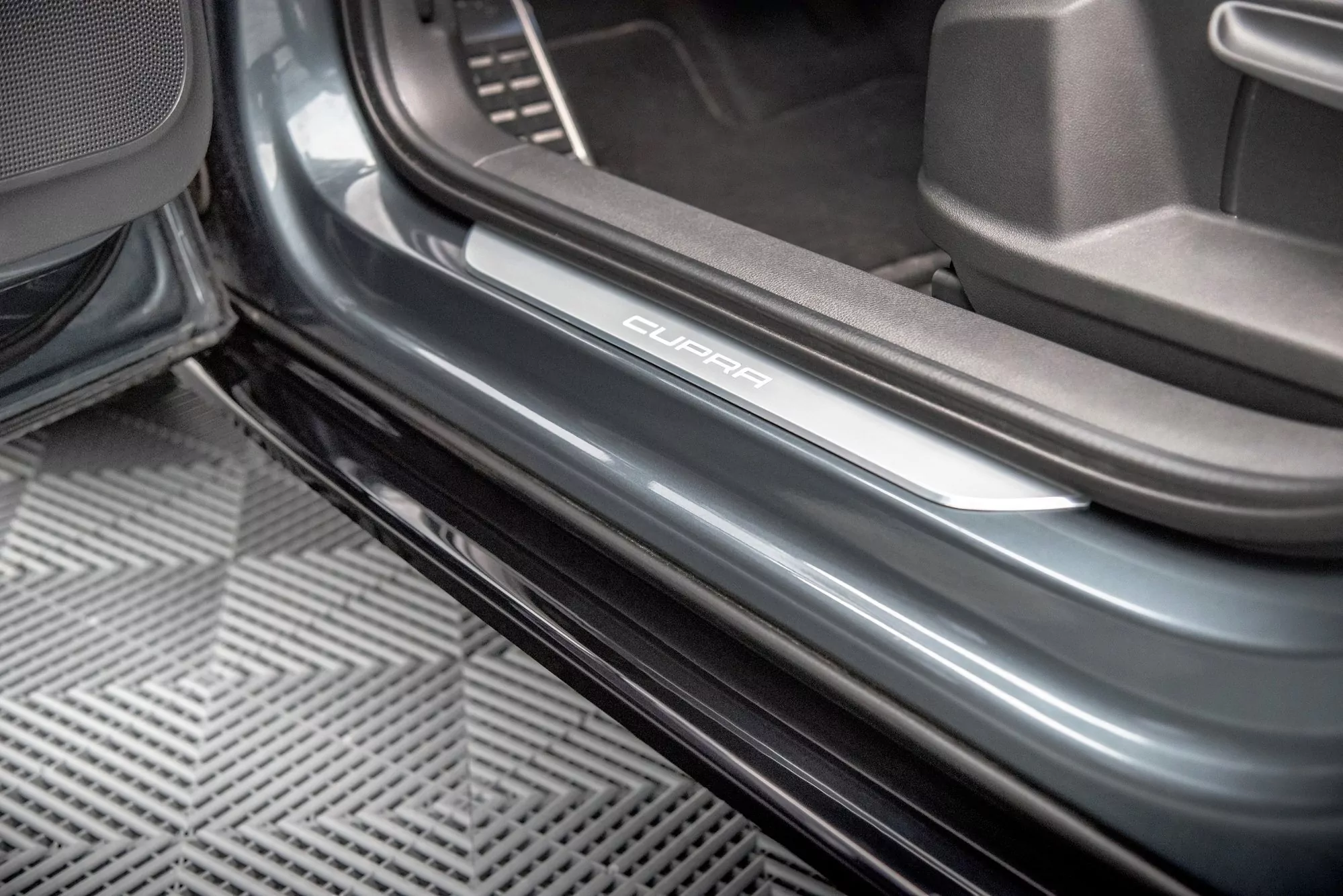 Seitenschweller Ansatz Für Cupra Ateca Mk1 / Mk1 Facelift Schwarz Hochglanz