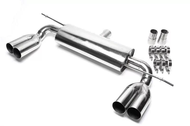 TA Technix Duplex Edelstahl Sportendschalldämpfer Links+Rechts 2x76mm passend für Audi A3 (8P)/ VW Golf V, Golf V Plus (1K/1KP)