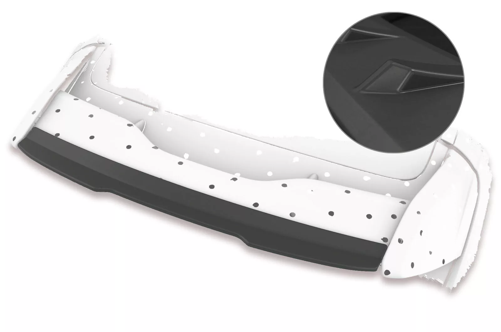 Heckflügel mit ABE für Ford Focus MK3 RS Lackierfreundlich (schwarz matt)