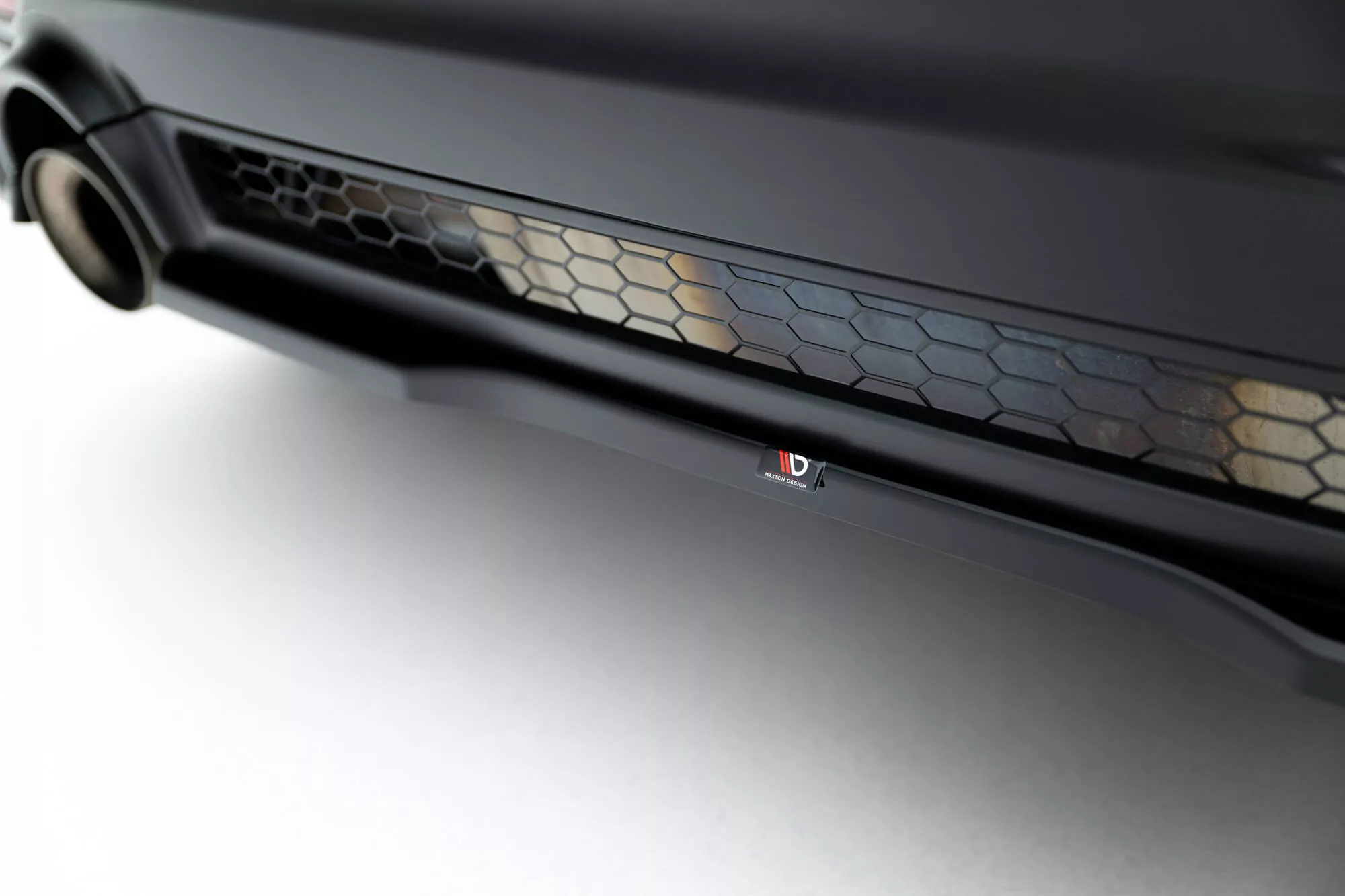 Hinten Splitter Toyota GR Yaris Mk4 Facelift Schwarz Hochglanz