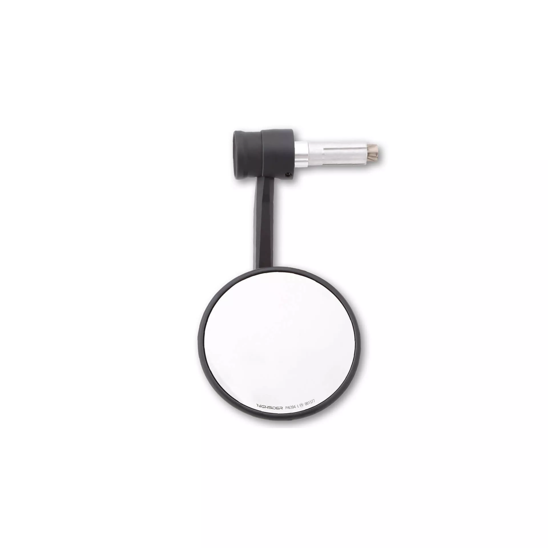 HIGHSIDER pro Lenkerendenspiegel Montana-RIM Schwarz Mit LED Blinker/Positionslicht (1Stck.)