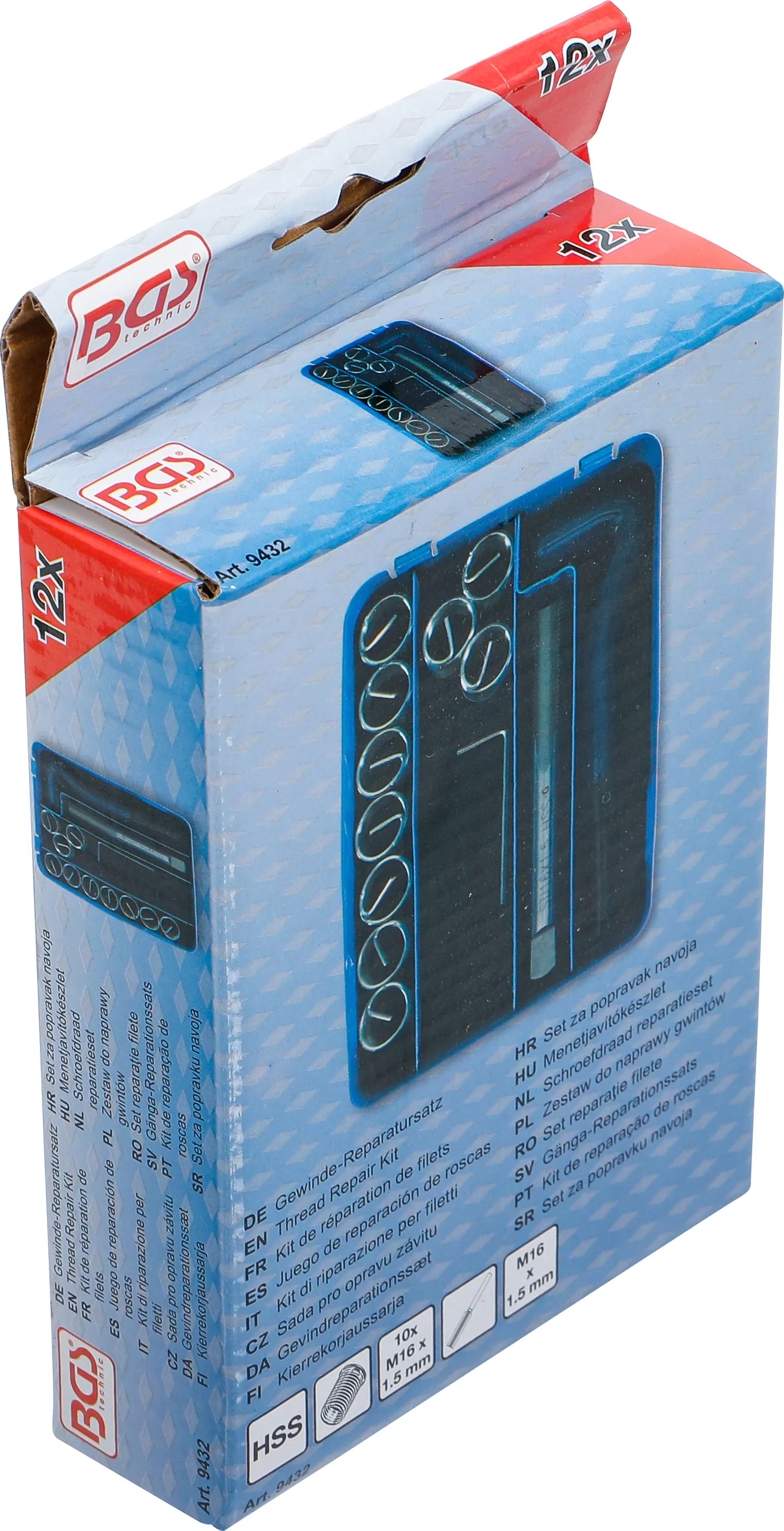 Gewinde-Reparatursatz | M16 x 1,5 mm | 12-tlg.