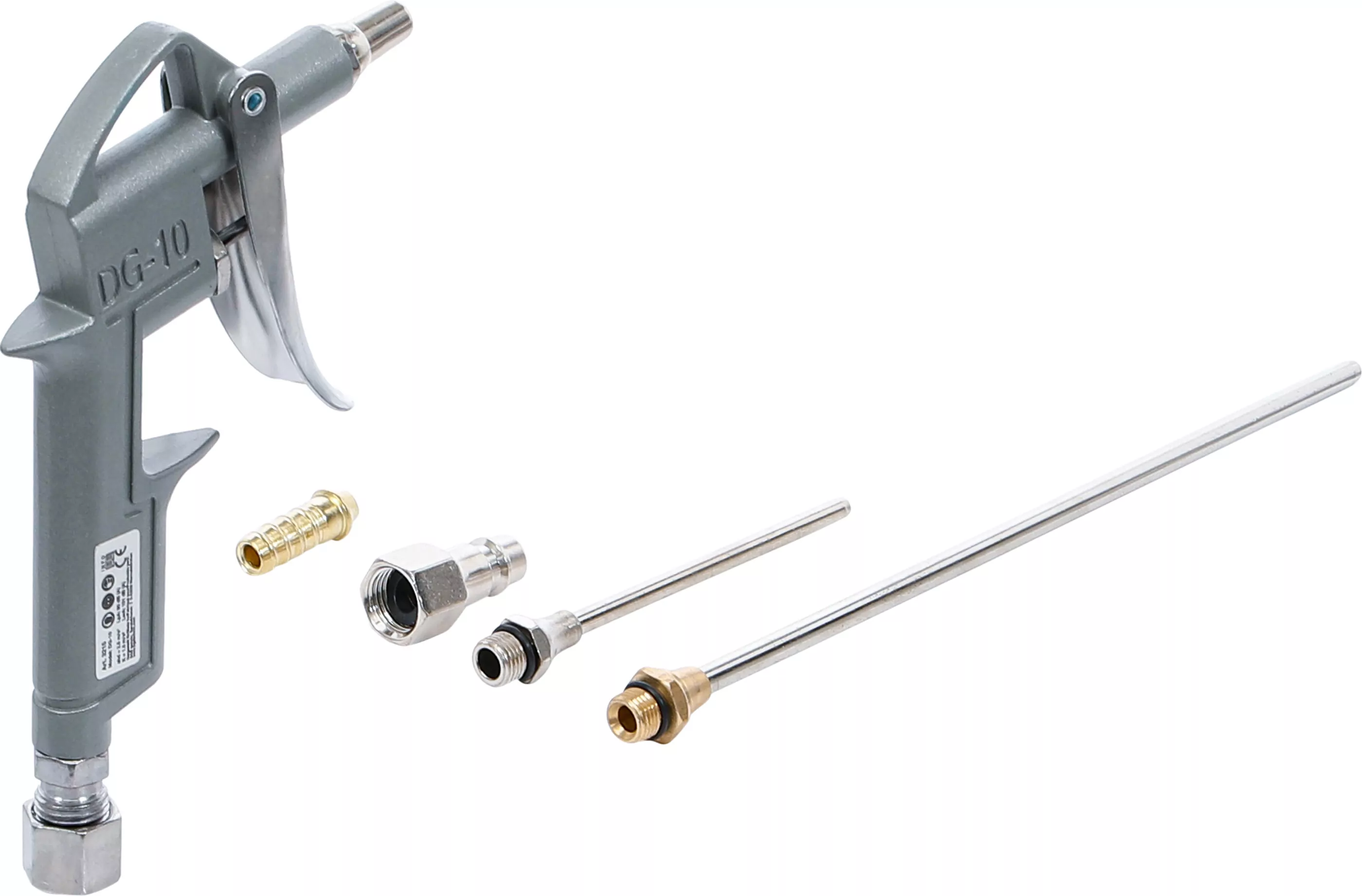 Druckluft-Ausblaspistole | Alu-Druckguss | mit 3 Düsen