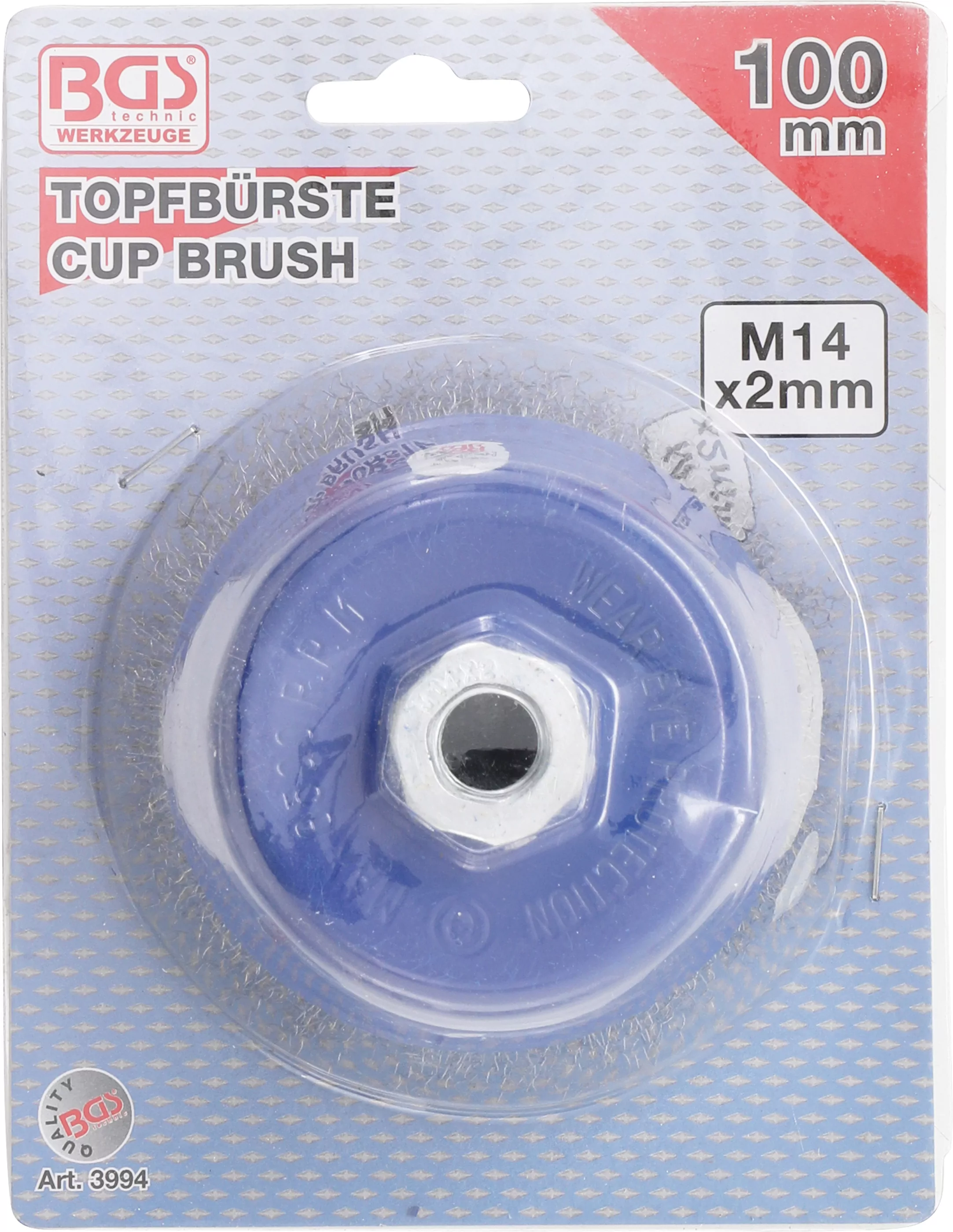 Topfbürste | Aufnahme M14 x 2,0 mm | Ø 100 x 67 mm