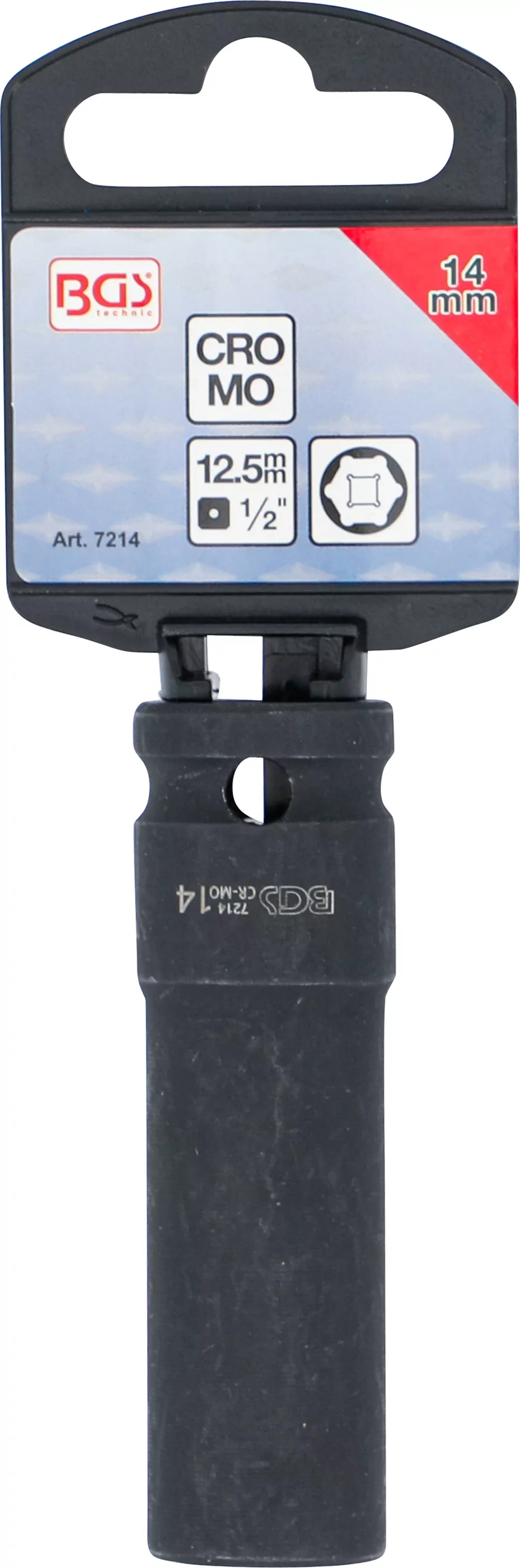 Kraft-Steckschlüssel-Einsatz Sechskant, tief | Antrieb Innenvierkant 12,5 mm (1/2") | SW 14 mm